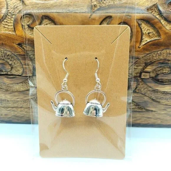 Enamel Charm Earrings lot! Garden Flowers Bee Mushroom Butterfly Cottage theme - Picture 6 of 8